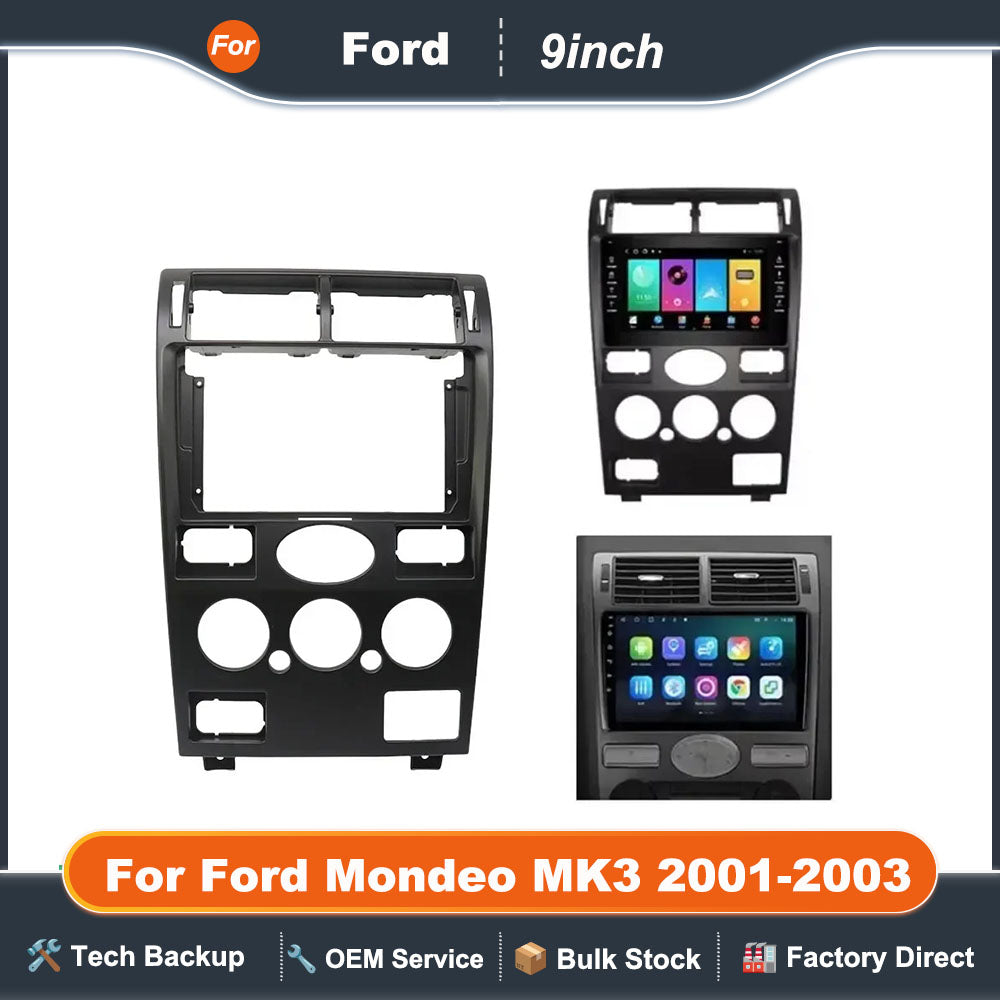 9 Inch Car Frame Fascia Adapter For Ford Mondeo MK3 2001-2003 Android Radio Audio Dash Fitting Panel Kit