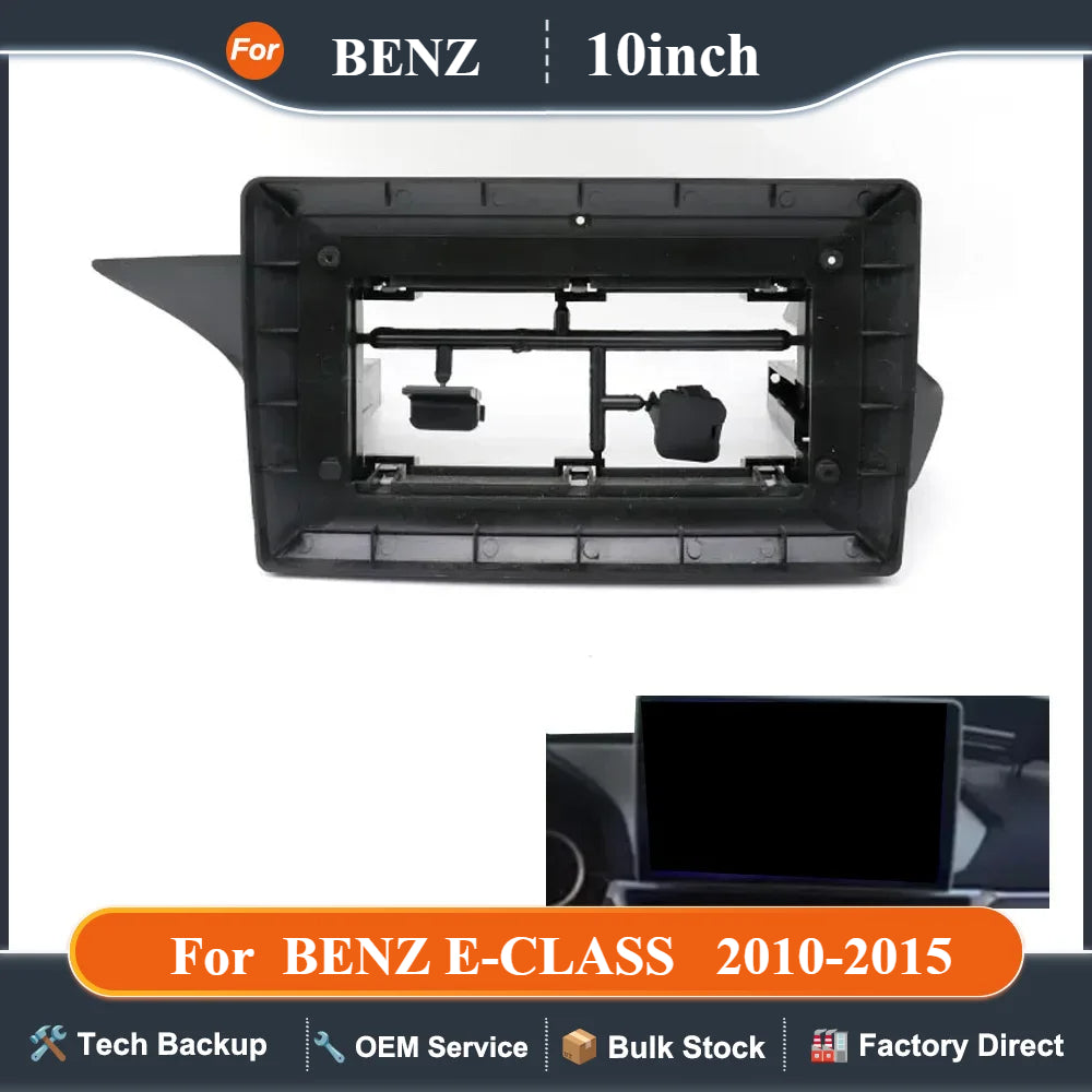 For 2010-2015 BENZ E-CLASS (10.1INCH, LHD)Car Radio Fascias Android GPS MP5 Stereo Player 2 Din Head Unit Panel Dash Frame Insta