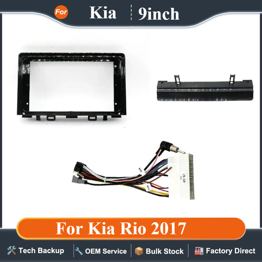 For Kia Rio 2017 9 Inches Hot-selling Car Stereo Frame Auto Parts Interior Trim Panel Instrument  Mounting