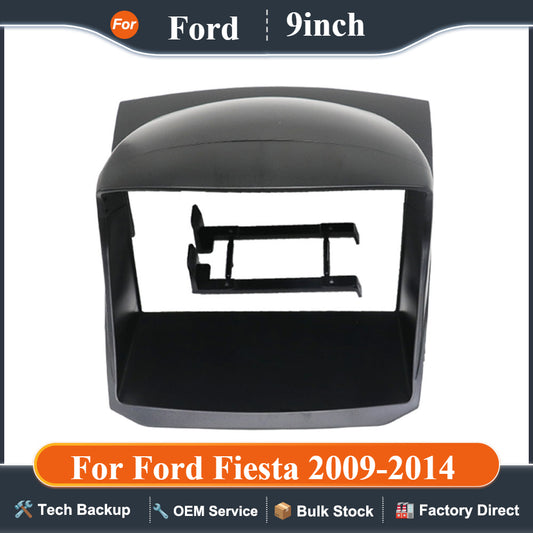 9 Inch For Ford Fiesta 2009-2014 Car Radio Stereo Android MP5 Player Casing Frame 2 Din Head Unit Panel Fascia Dash Cover