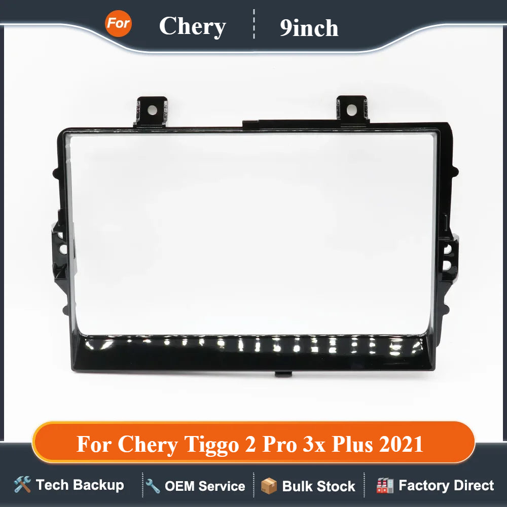 9 Inch Car Frame Fascia Adapter For Chery Tiggo 2 Pro 3x Plus 2021 Android Radio Audio Dash Fitting Panel Kit