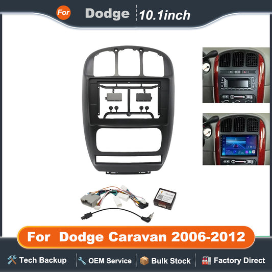 10.1 Inch 25.654cm 2 Din Car Radio Frame CanBus for Chrysler Grand Voyager for Dodge Caravan 2006-2012 Panel Dashboard Mount Kit