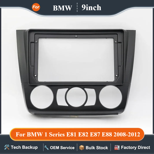 For BMW 1 Series E81 E82 E87 E88 2008-2012 Car Radio Fascias Installation Dash Frame 2 Din Panel DVD Gps Mp5 Android Player Trim