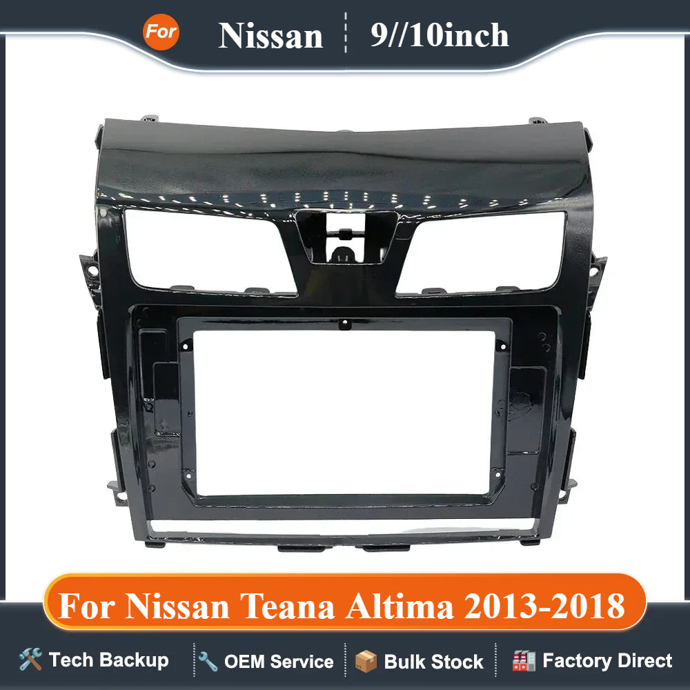9 10 Inch Car Frame Fascia Adapter Canbus Box Decoder For Nissan Teana Altima 2013-2018 Android Radio Dash Fitting Panel Kit