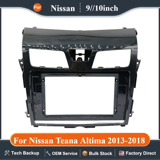 9 10 Inch Car Frame Fascia Adapter Canbus Box Decoder For Nissan Teana Altima 2013-2018 Android Radio Dash Fitting Panel Kit