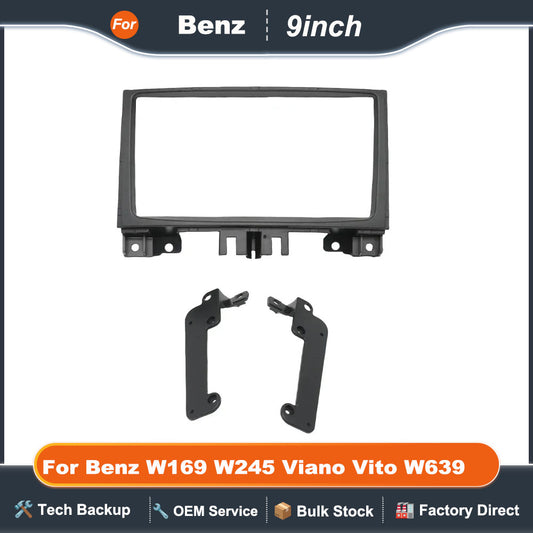 For Benz W169 W245 Viano Vito W639 Sprinter B200 A\B Class 9 Inch Car Frame Fascia Adapter Android Radio Dash Fitting Panel Kit