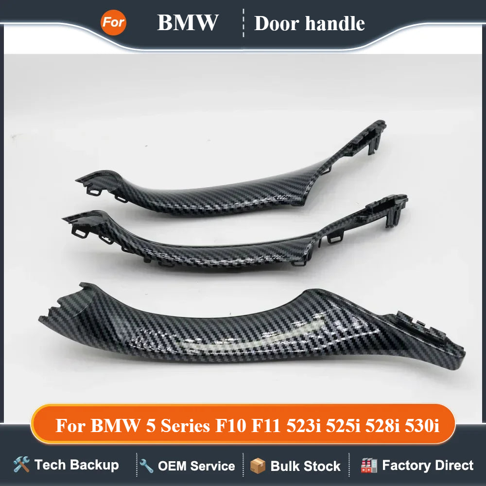 LHD RHD Fiber Interior Door Armrest Panel Pull Handle Set For BMW 5 Series F10 F11 523i 525i 528i 530i 535i 540i 550i
