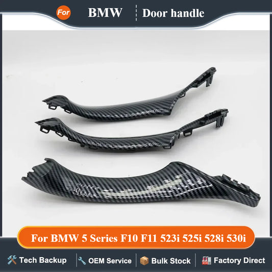 LHD RHD Fiber Interior Door Armrest Panel Pull Handle Set For BMW 5 Series F10 F11 523i 525i 528i 530i 535i 540i 550i