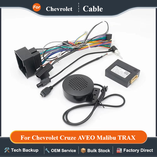 For Chevrolet Cruze AVEO Malibu TRAX Car 16pin Radio Audio Wiring Harness Canbus Box Stereo Installation Wire Adapter