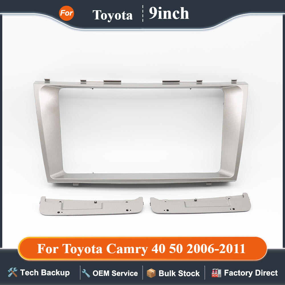9 inch Car Radio Fascia Panel for Toyota Camry 40 50 2006-2011 stereo dash Frame