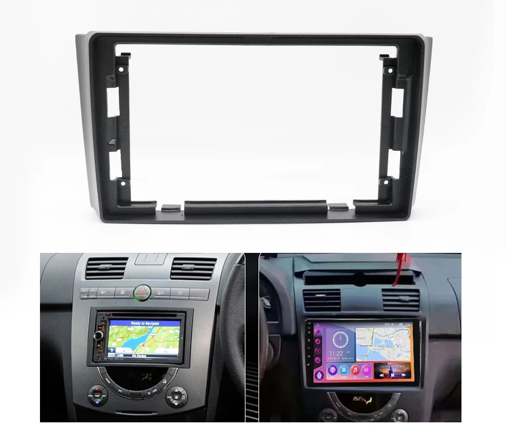 9 Inch Car Frame Fascia Adapter Android Big Screen Audio Dash Fitting Panel Kit For Ssangyong Rexton 2007-2012