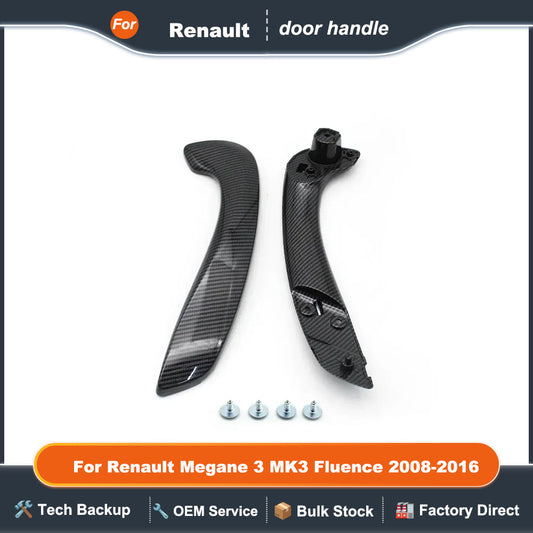 Interior Car Front Left Right Inner Door Pull Handle Grab Kit For Renault Megane 3 MK3 Fluence 2008-2016 809540001R 809600007R
