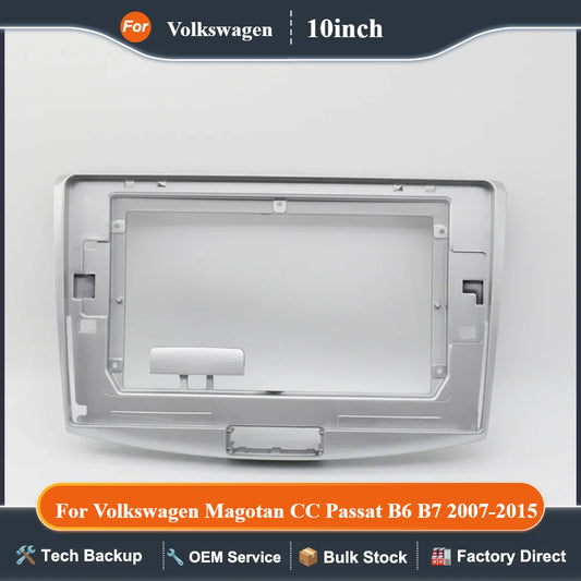 For Volkswagen Magotan CC Passat B6 B7 2007-2015 10 Inch Car Frame Fascia Adapter Android Radio Dash Fitting Panel Kit