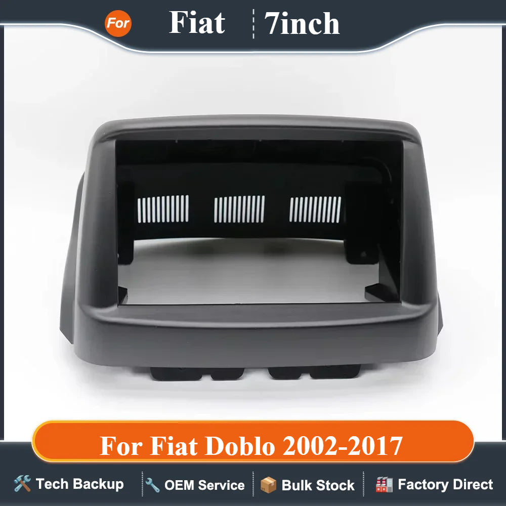 Car radio frame 7Inch For Fiat Doblo 2002-2017 Android MP5 Player Panel Casing Head Unit Fascia Stereo Refitting Dash CoverTrim