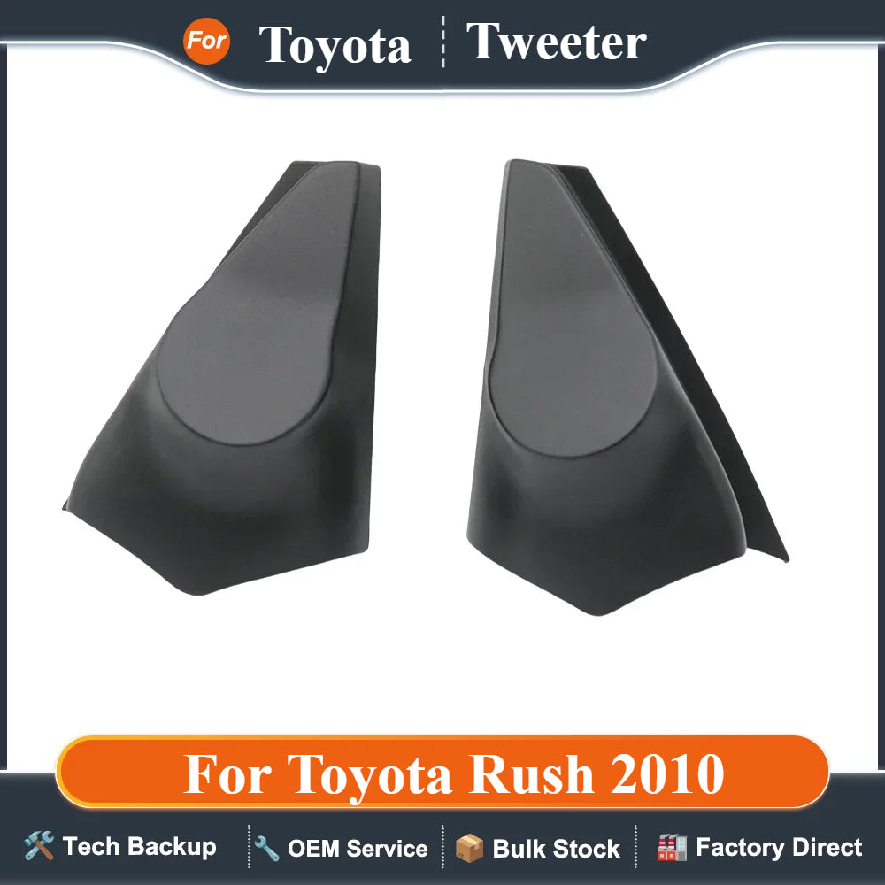 2PCS For Toyota Rush 2010 Car Tweeter Refitting Audio Door Angle Gum Speaker Cover Boxes Mounts
