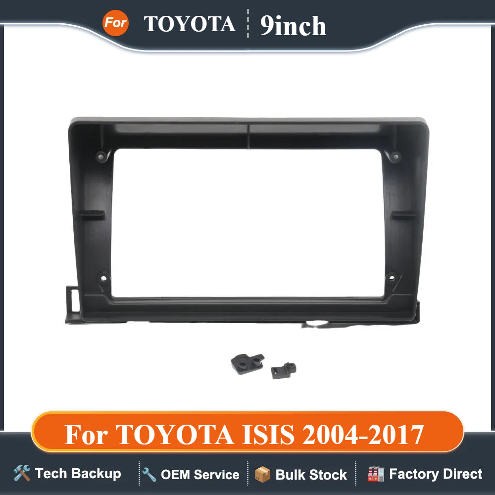 Car Radio Fascia 9 inch for TOYOTA ISIS 2004-2017 2 Din Stereo Player Install Surround Panel Dash Kit GPS Frame