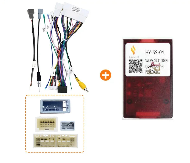 Harness Adapter 16 Pin Plug to 18Pin 24Pin for Hyundai Kia Rio/K5/Soul Connector Car Android Cable And Canbus