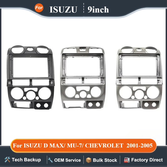 For 2001-2005 ISUZU D MAX/ MU-7/ CHEVROLET COLORADO Car Radio Fascia 9 inch Stereo Panel Dashboard Kit Frame