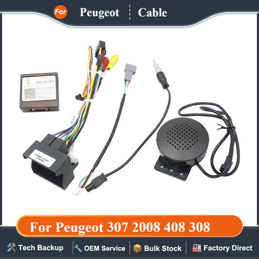 RP5-PA-001 Canbus Box for Peugeot 307 2008 408 308 for Citroen Jumpy C4L Wiring Harness Power Cable Android Car Radio Multimedia