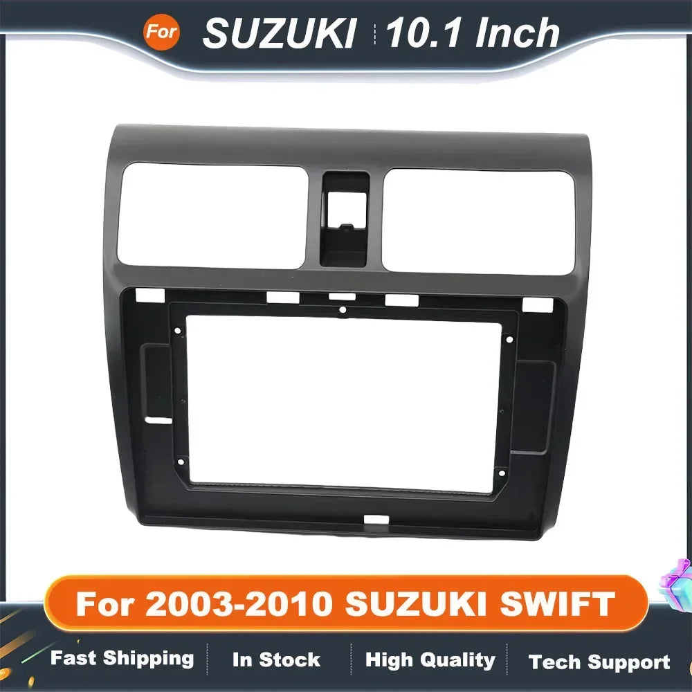 Double Din 10.1 Inch Car Radio Fascia Frame for SUZUKI SWIFT 2003-2010 GPS DVD MP5 Installation Panel Kit
