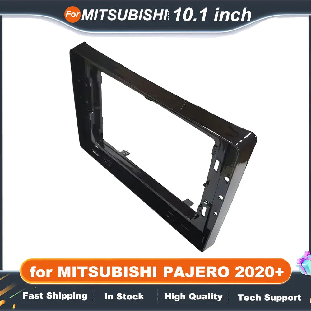 10.1 inch Car Radio Fascia for MITSUBISHI 2020+ PAJERO Stereo Panel Dashboard Kit Refitting Installation Frame