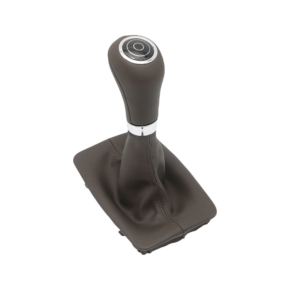 Automatic Car Gear Shifter Lever Knob Leather Boot Cover For Mercedes Benz C E GLK Class W204 W207 W212 X204 C204 2007-2011