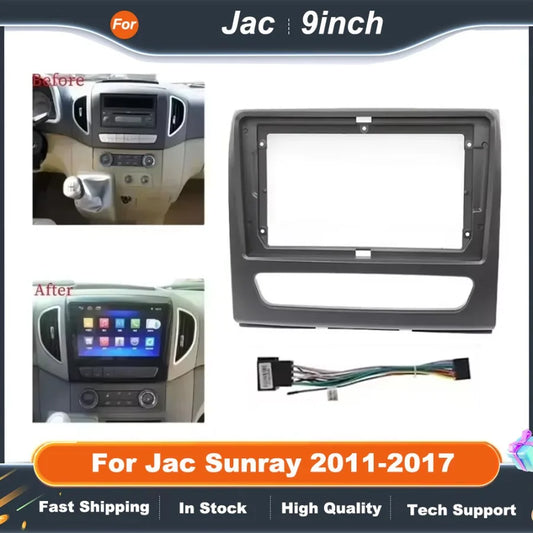 9 Inch Car Radio Frame Adapter For Jac Sunray 2011-2017 Android Radio Dash Fitting Panel Kit