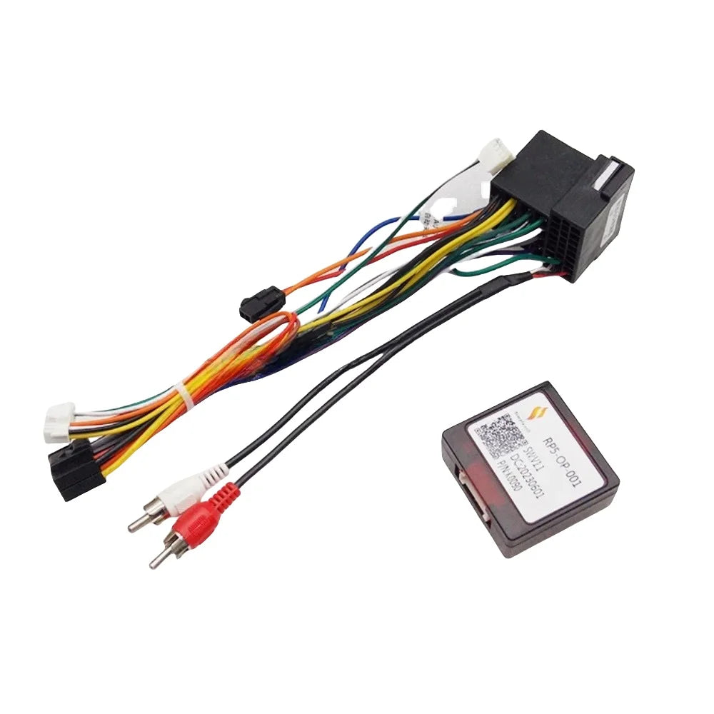 Car Audio 16 Pin Android 2 Din GPS Video Power Cable Adapter With Canbus Box For Opel Corsa 2007-2014 Audio Power Wiring Harness