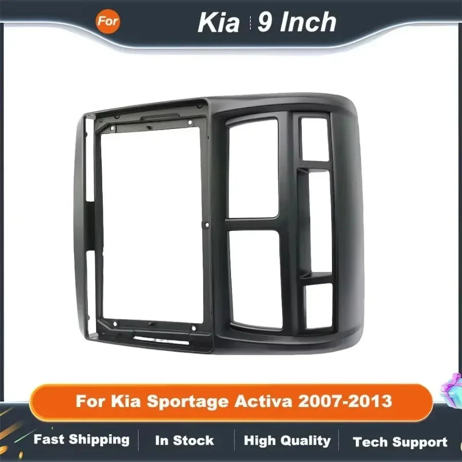 9 Inch Car Radio Fascia Adapter For Kia Sportage Activa 2007-2013 Android Radio Dash Fitting Panel Kit