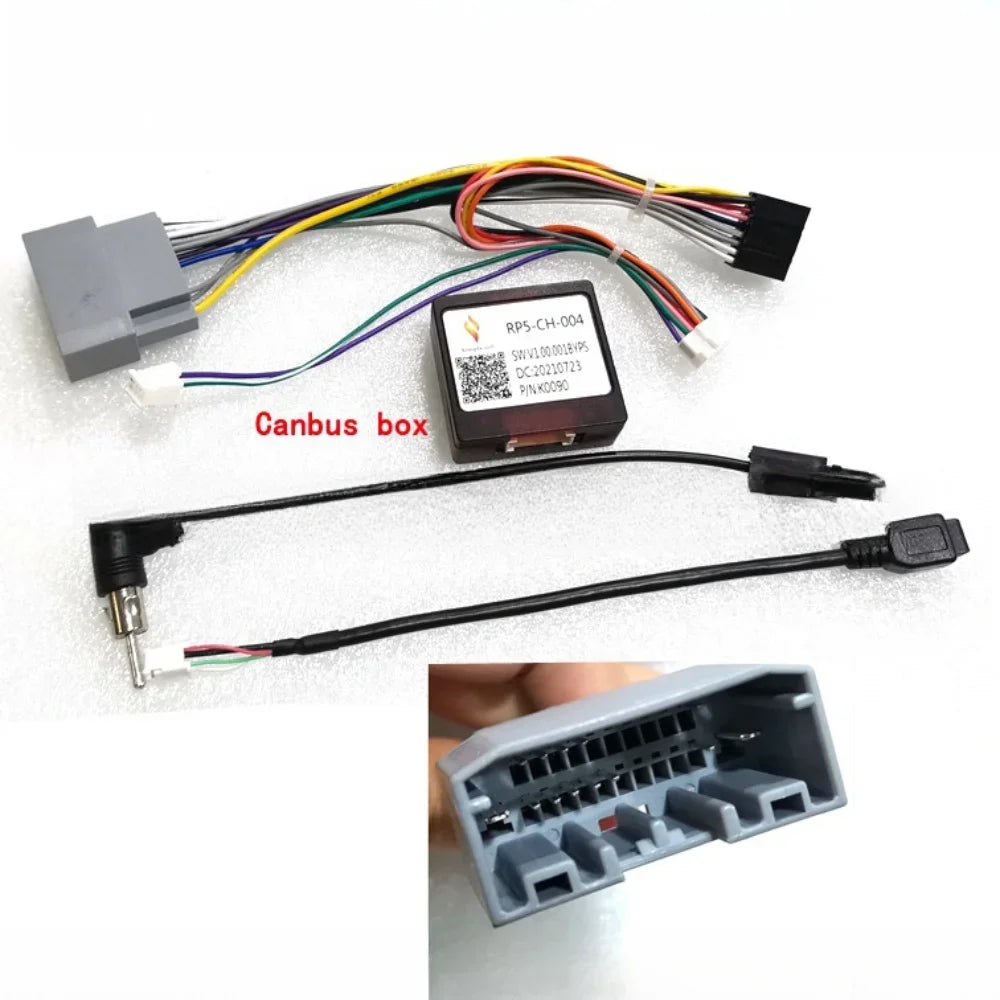 Wiring Harness Adapter Radio Canbus Box RP5-CH-004 For JEEP Compass/Wrangler 2011-2017/Grand Cherokee 2011-2013/Grand Voager Car