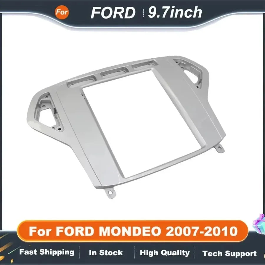 9.7 Inch 2 Din Tesla Style Car Radio Fascia for FORD MONDEO 2007-2010 Multimedia Navigation DVD Panel