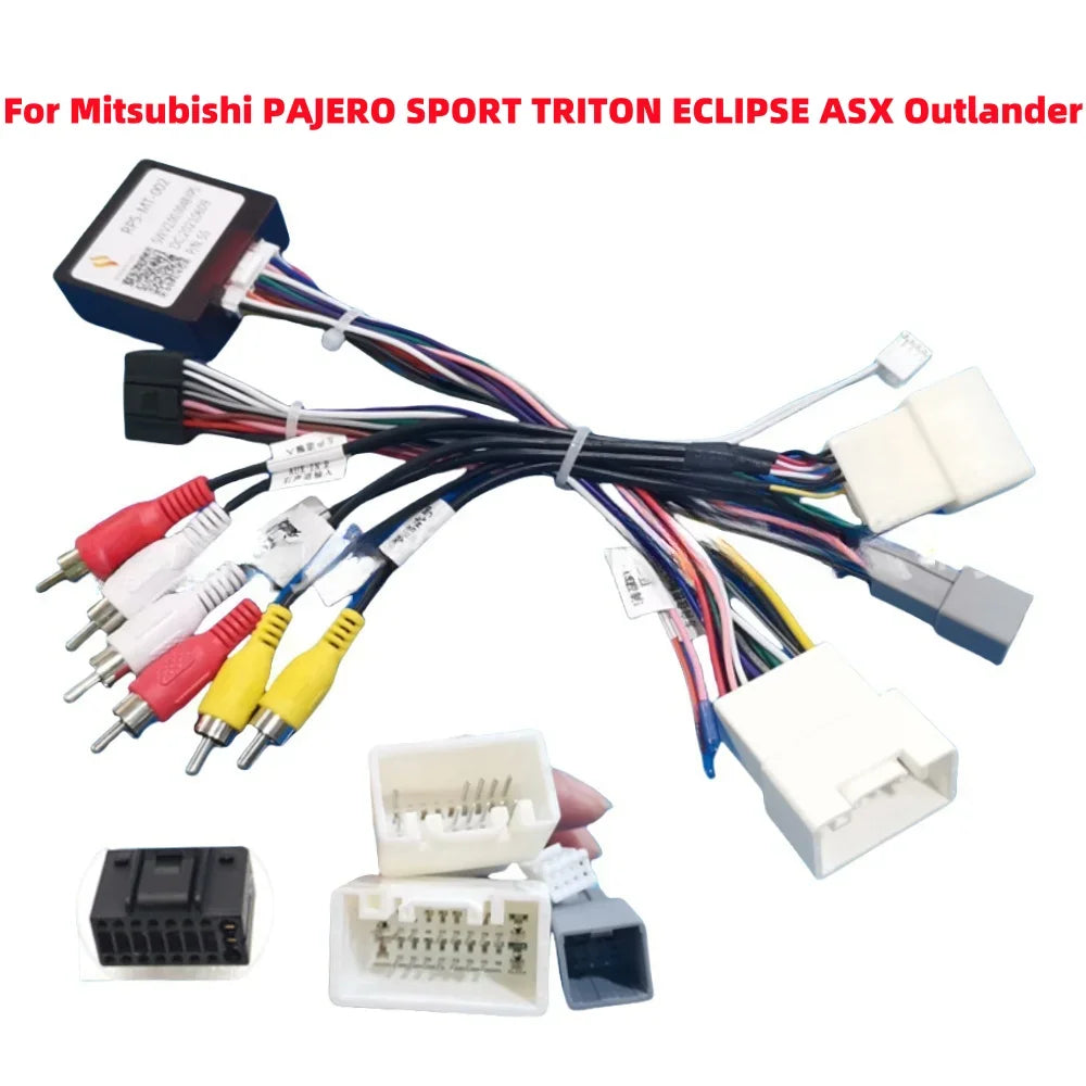 16 PIN Wiring Canbus Decoder RP5-MT-002 For Mitsubishi PAJERO SPORT TRITON ECLIPSE ASX Outlander Support Original 360 Camera