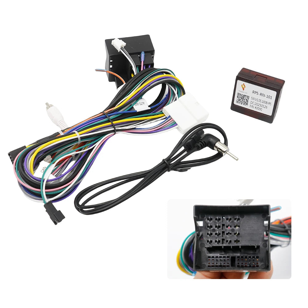 16 Pin for Renault Megane 3 2008-2015 for Renault Clio 4 BH98 KH98 2012-2019 Canbus Box Adaptor Wiring Harness Cable