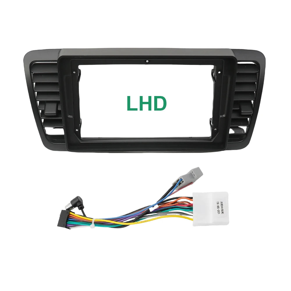 For Left steering wheel Subaru Outback Legacy 2004-2009 9 Inch 2 Din Car Stereo Radio Fascia Dash Player DVD Frame Panel Trim