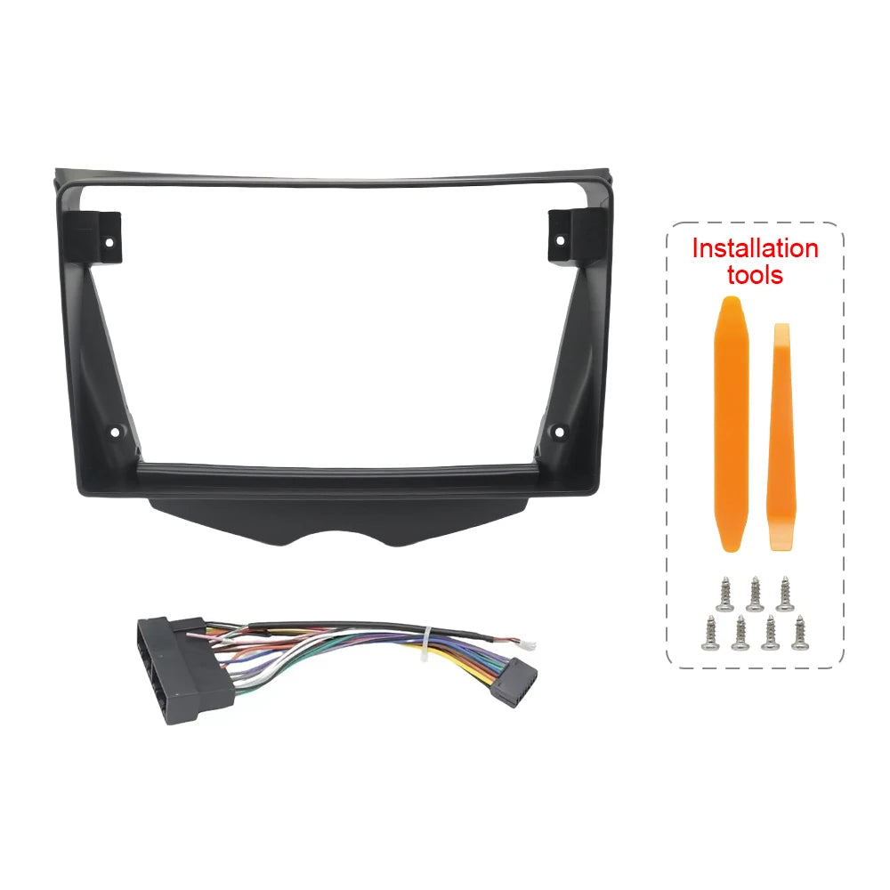 9 Inch Universal Car Radio Frame For Hyundai Veloster 2011-2018 Installation Kits Fascia Panel Stereo Android Navigation