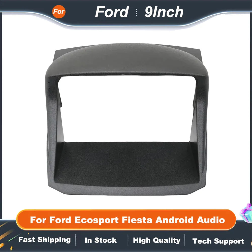 9 Inch 2 Din Car Radio Dash Frame  For Ford Ecosport Fiesta Android Audio Panel Mount Kit  Fascia Canbus Box Adapter Decoder