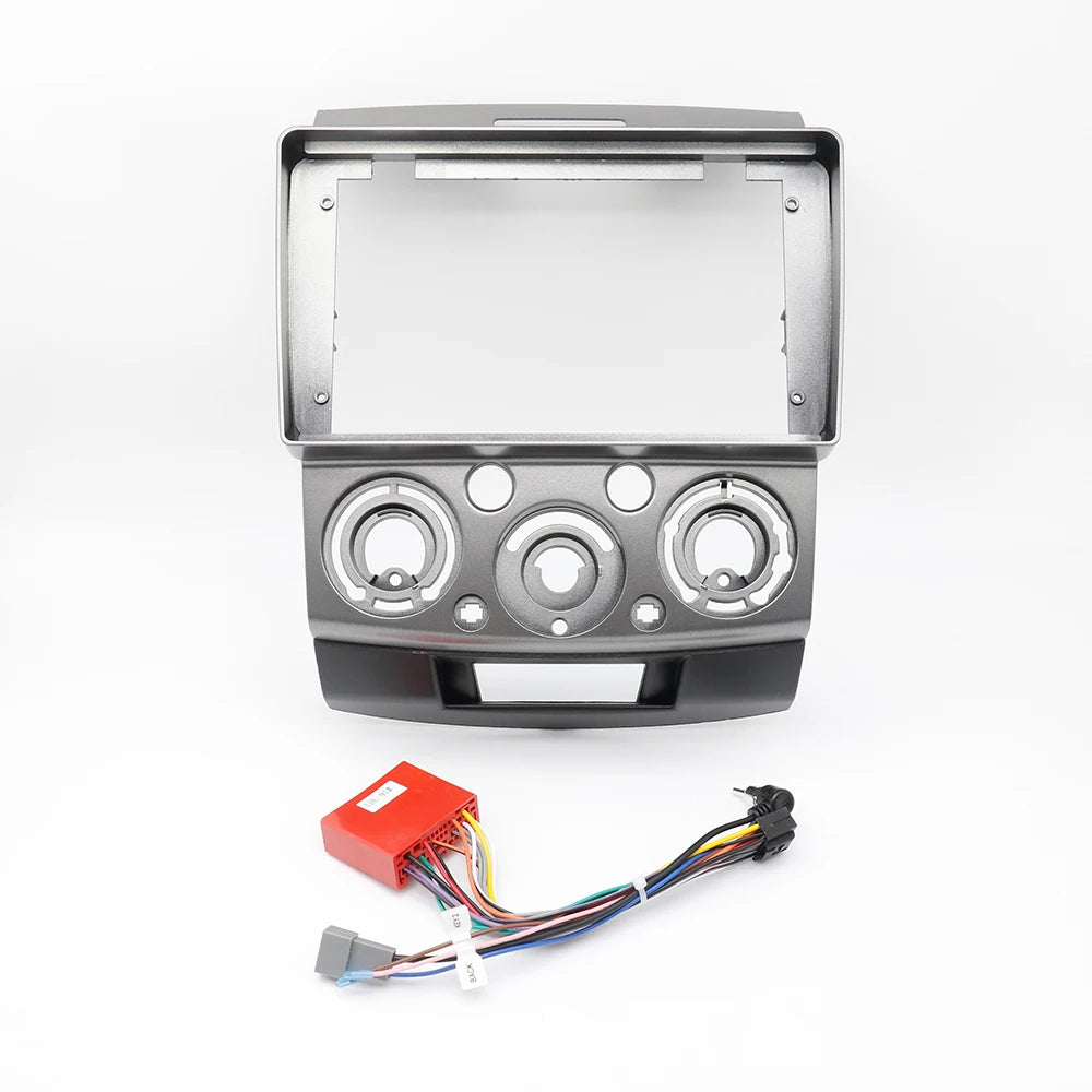 2 Din 9 Inch Car Radio Installation DVD GPS Mp5 ABS PC Plastic Fascia Plane Frame for Ford Ranger Mazda BT-50 2000-2010 Dash Kit