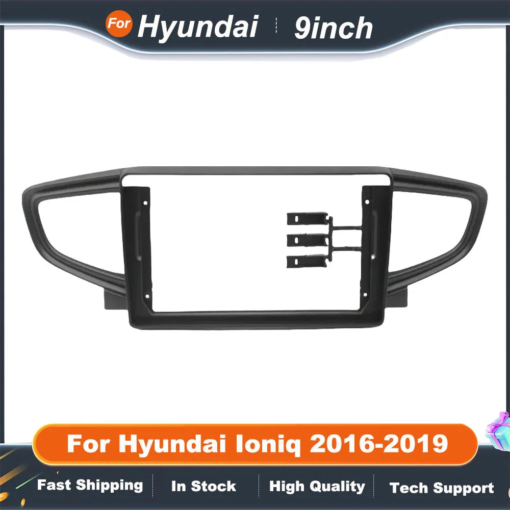 9 Inch Car Radio Frame Adapter For Hyundai Ioniq 2016-2019 Android Radio Dash Fitting Panel Kit