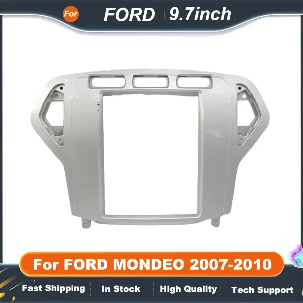 9.7 Inch 2 Din Tesla Style Car Radio Fascia for FORD MONDEO 2007-2010 Multimedia Navigation DVD Panel