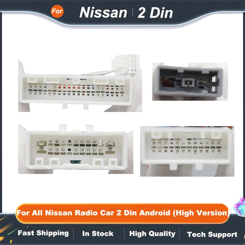 Car Radio Canbus Box Decoder NS-SS-04A For All Nissan Radio Car 2 Din Android  (High Version)  Wiring Harness Power Cable