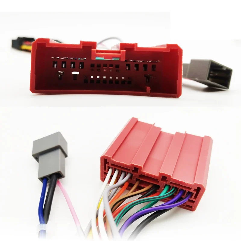 Wiring Harness Adapter 16 Pin Plug to 24 Pin Connector Radio Antenna Jack Car Android Head Unit Cable for Mazda 3 BK 6 GG1 5