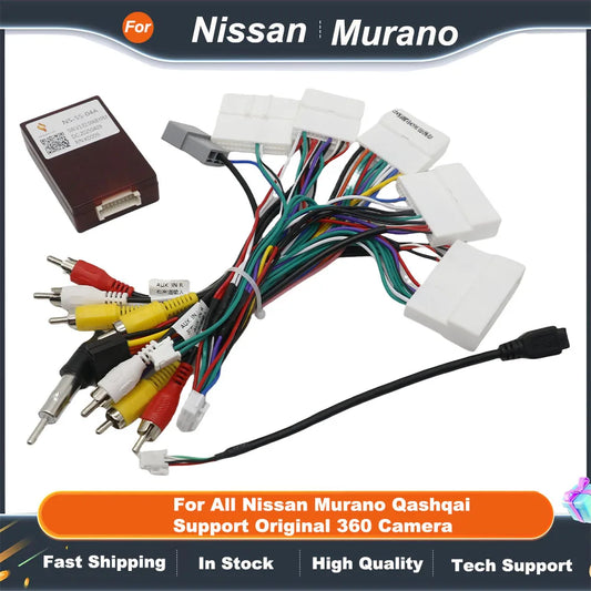For All Nissan Murano Qashqai j10 j11 X trail Tiida/SYLPHY/ Terra/Bluebird Kicks/Versa Support Original 360 Camera Function