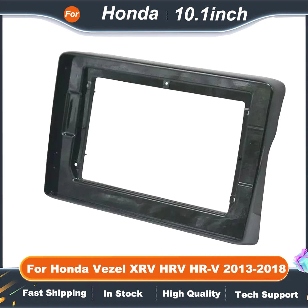 10.1 Inch Car Frame Fascia Adapter Canbus Box Decoder For Honda Vezel XRV HRV HR-V Android Radio Dash Fitting Panel Kit
