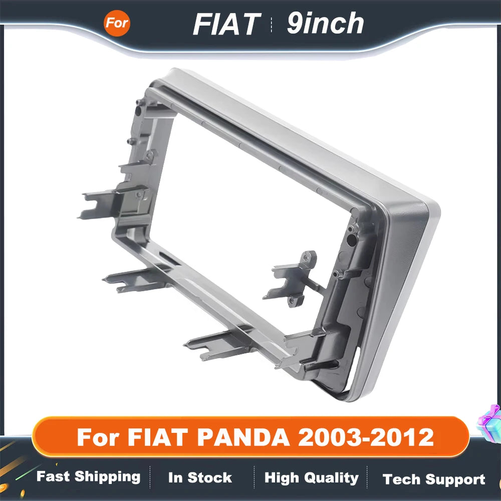 9 Inch Car Frame Fascia Adapter For FIAT PANDA 2003-2012 Android Radio Navigation Dash Fitting Panel Kit