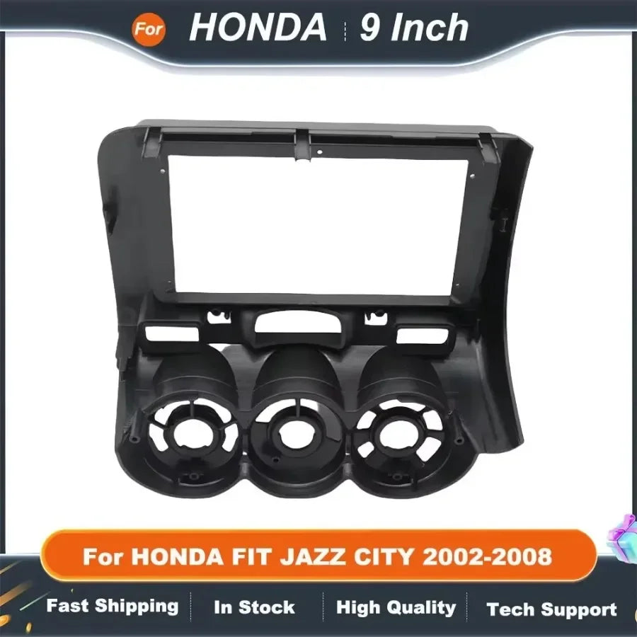 9 Inch Car Radio Fascia Android Dash Frame Fitting Kit for HONDA FIT JAZZ CITY 2002-2008 Radio Fascia Installation Kit