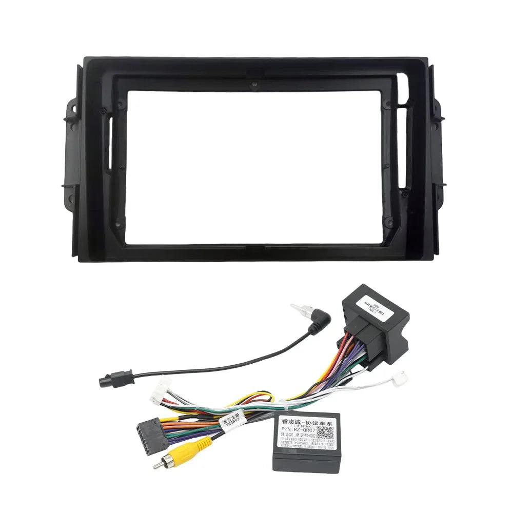 9 Inch Car Frame Canbus Box Cable For CHERY TIGGO 3 3x 2016+ Android Big Screen Dash Panel  Fascia
