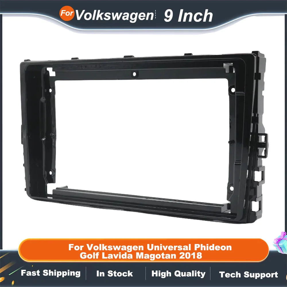 9 Inch Car Frame Fascia Adapter For Volkswagen Universal Phideon Golf Lavida Magotan 2018 Android Fitting Panel