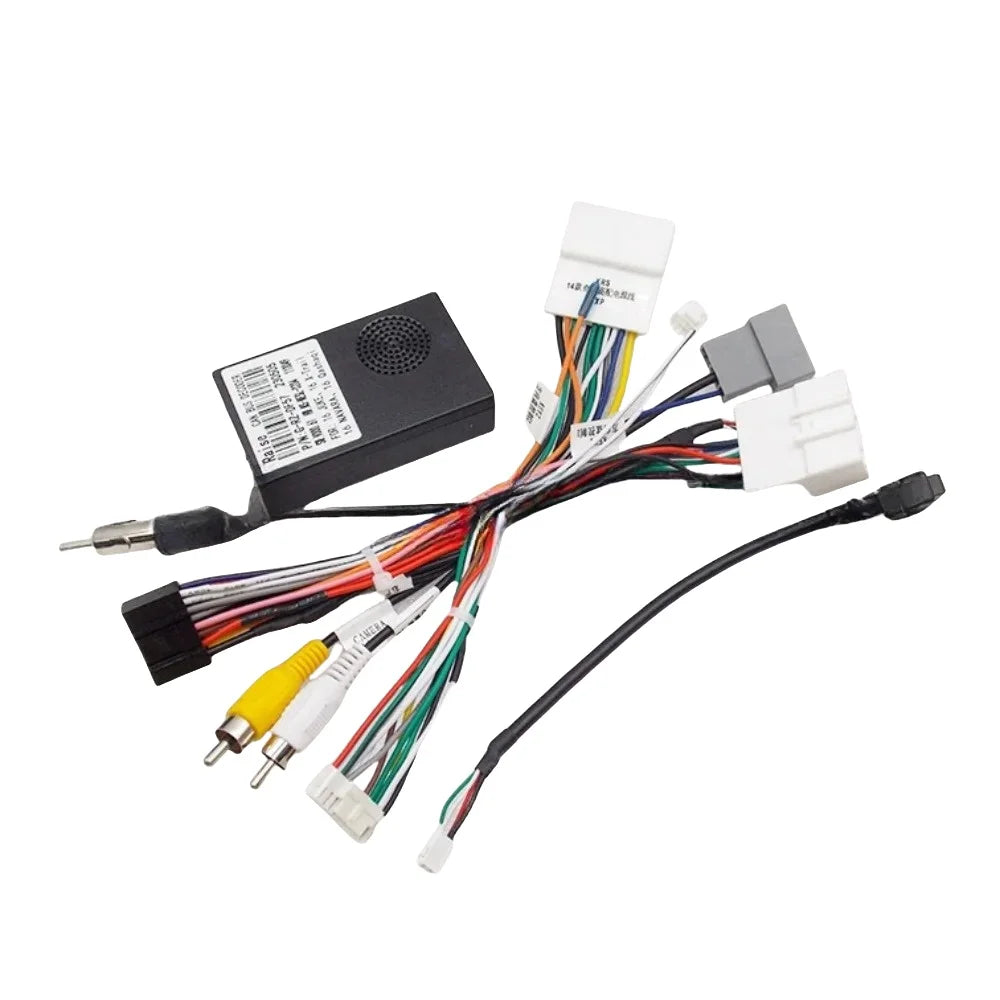 For Nissan Qashqai j10 2013/ X-Trail 2015/Navara 2018/Kicks 2018 /Pulsar c13  2017/March 2018 Radio Canbus Box16 Pin Power Cable
