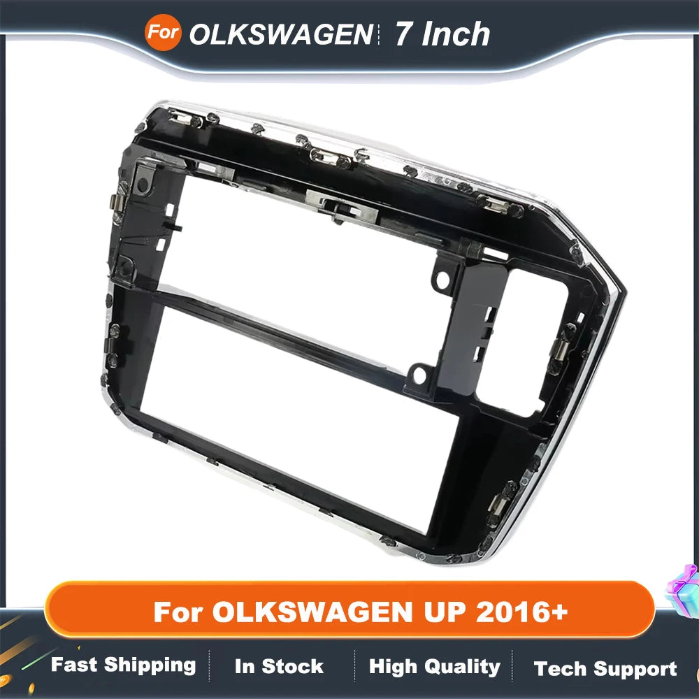 7 inch 2 Din Car Audio Frame For OLKSWAGEN UP 2016+ GPS Navigation Fascia Panel Car DVD Plastic Fascia
