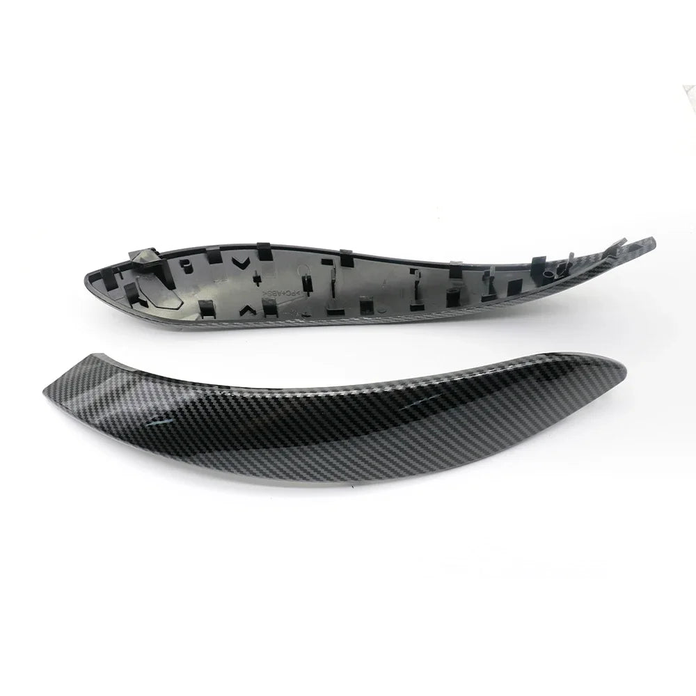 For BMW 3 4 Series F30 F31 F32 F33 F34 F35 F36 F80 2013-2018 Interior Fiber Door Pull Handle Outer Cover Trim